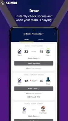 Melbourne Storm android App screenshot 1